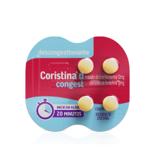 Embalagem de Coristina d PRO com 8 comprimidos.